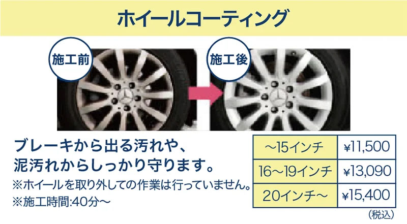 ホイールコーティング